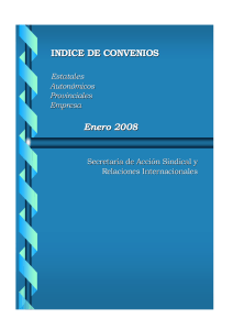 INDICE DE CONVENIOS Enero 2008 - Sección sindical de CC.OO