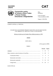 Convención contra la Tortura y Otros Tratos o Penas Crueles