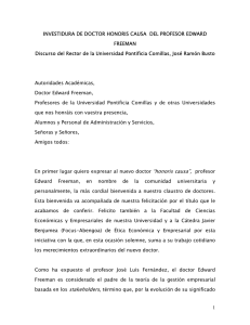 DOCTORADO “HONORIS CAUSA” - Universidad Pontificia Comillas