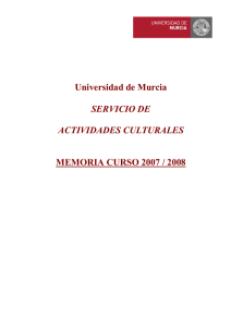 Curso 2007-2008 - Universidad de Murcia