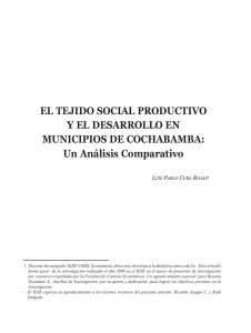 EL TEJIDO SOCIAL PRODUCTIVO Y EL DESARROLLO EN