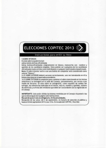 ELECCIONES COPITEC 2013