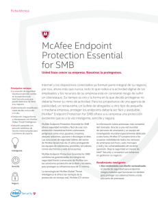 McAfee Endpoint Protection Essential for SMB Ficha Técnica