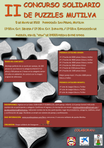 Cartel de la edición del Puzzle Solidario 2012