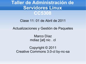 Taller de Administración de Servidores Linux CC5308 - U