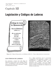 Legislación y Códigos de Laderas