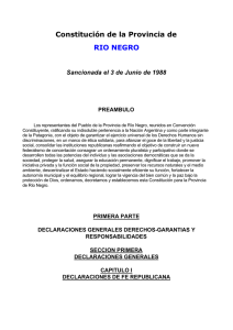 Constitución de la Provincia de RIO NEGRO