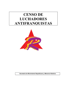 censo de luchadores antifranquistas