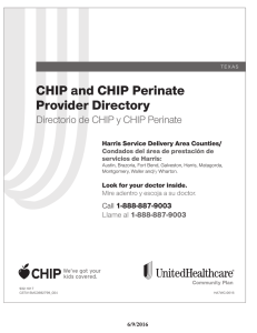 CHIP and CHIP Perinate Provider Directory
