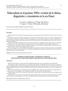 Tuberculosis en el paciente VIH+: revisión de la clínica, diagnóstico