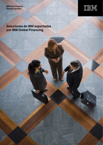 Soluciones de IBM soportadas por IBM Global Financing