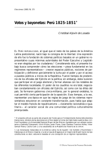 Votos y bayonetas: Perú 1825-1851