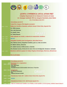 quinta conferencia anual astmh perú