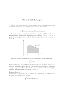 TEMA 4. Cálculo integral