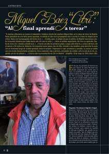 Entrevista con Miguel Báez Litri