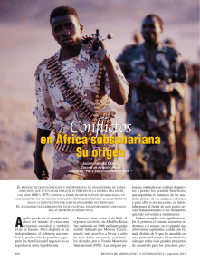 Conflictos en África subsahariana. Su origen
