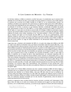 3: LO S LIBROS DE MOISÉS - LA TORÁH En