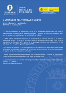 Cuaderno de documentos FPU - Universidad Politécnica de Madrid