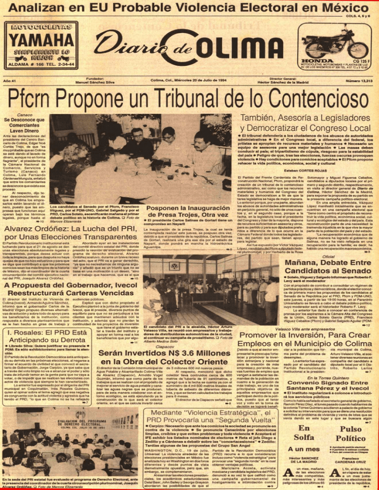 Miércoles, 20 de Julio de 1994 - Forum Feminista María de Maeztu