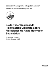 Sexto Taller Regional de Planificación Científica - unesdoc