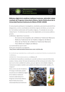 Biblioteca digital de la medicina tradicional mexicana