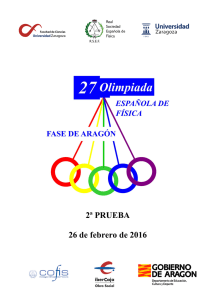 PRUEBA TEORICA WEB - Olimpiada Española de Física