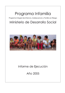 Programa Infamilia - Ministerio de Desarrollo Social