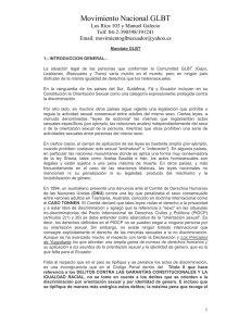 Movimiento Nacional GLBT - Fundación Ecuatoriana Equidad