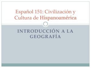 Español 151: Civilización y Cultura de Hispanoamérica