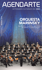 orquesta mariinsky - Instituto Nacional de Bellas Artes