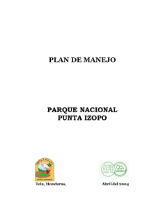 PLAN DE MANEJO PARQUE NACIONAL PUNTA IZOPO