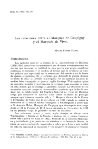 Las relaciones entre el Marqués de Coupigny y el Marqués de Vivot