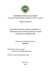 UNIVERSIDAD CENTRAL DEL ECUADOR Necesidad de