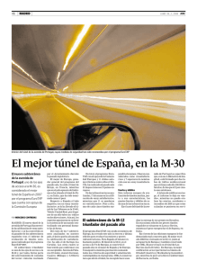 El mejor túnel de España, en la M-30
