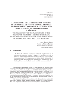 La policromía de las yeserías del Oratorio de la Madraza de Yøsuf I