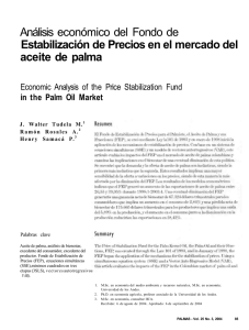 Análisis económico del Fondo de Estabilización de