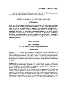 pdf Constitución de la Provincia de Corrientes del 8 de junio de