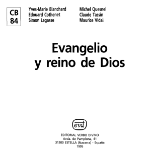 Evangelio y Reino de Dios CB/84