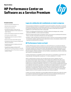 HP Performance Center on Software as a Service Premium