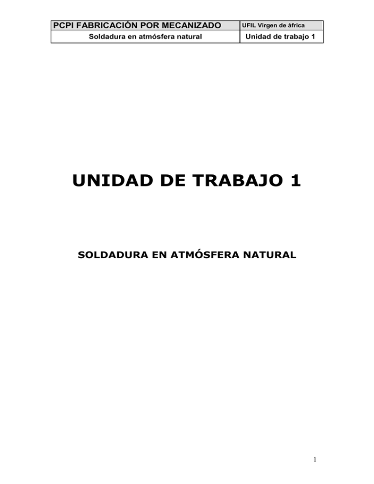 Soldadura En Atm sfera Natural