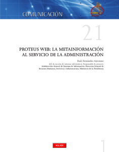 proteus web: la metainformación al servicio de la administración