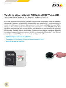 Tarjeta de vídeovigilancia AXIS microSDXCTM de 64 GB