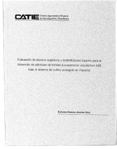 Page 1 Page 2 CATIE Centro Agronómico Tropical de Investigación