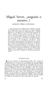 Miguel Servet, ¿aragonés o navarro...? - Gobierno