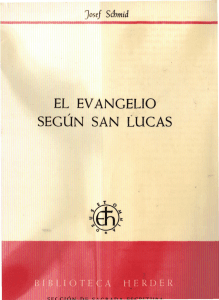 El evangelio según san Lucas