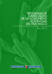 Programa de Tuberculosis de la CAPV 2012