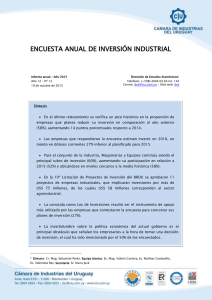 ENCUESTA ANUAL DE INVERSIÓN INDUSTRIAL1