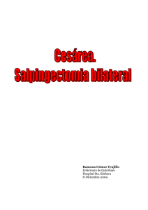 Cesárea salpingectomía bilateral