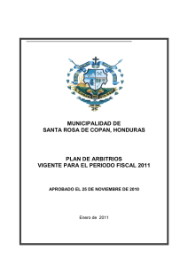 Plan de Arbitros Santa Rosa de Copan 2011