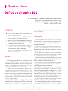 Déficit de vitamina B12 - FAPap. Formación activa en pediatría de